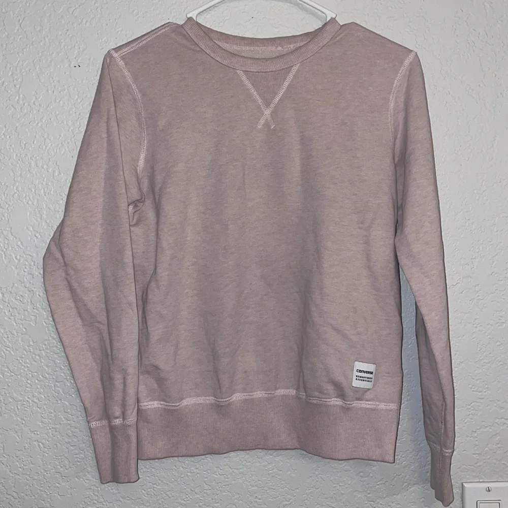 Converse Remastered Essentials Light Pink Sweater‎ Womens XS